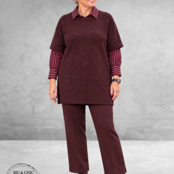 Kaffe Curve Tuniek-Trui Fudge Melange