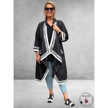 ROWWER FASHION Jas Zwart/Wit