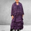 Moonshine Kanten Shirt Lila Oversized