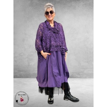 Moonshine Lange Ballonjurk – Mouwloos Lila 