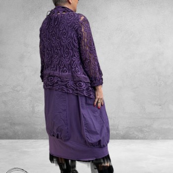 Moonshine Lange Ballonjurk – Mouwloos Lila 