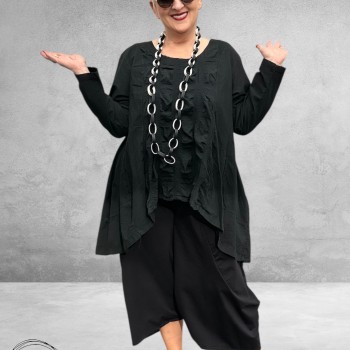 Moonshine Tuniek High-Low Zwart