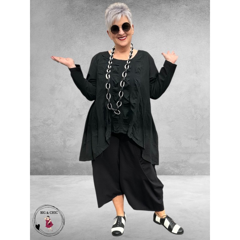 Moonshine Tuniek High-Low Zwart