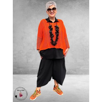 Moonshine Ballonbroek  Plooien Zwart 