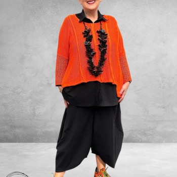 Moonshine Ballonbroek  Plooien Zwart 