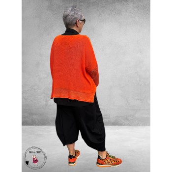 NC Trui Laagjeslook Katoen Oranje 