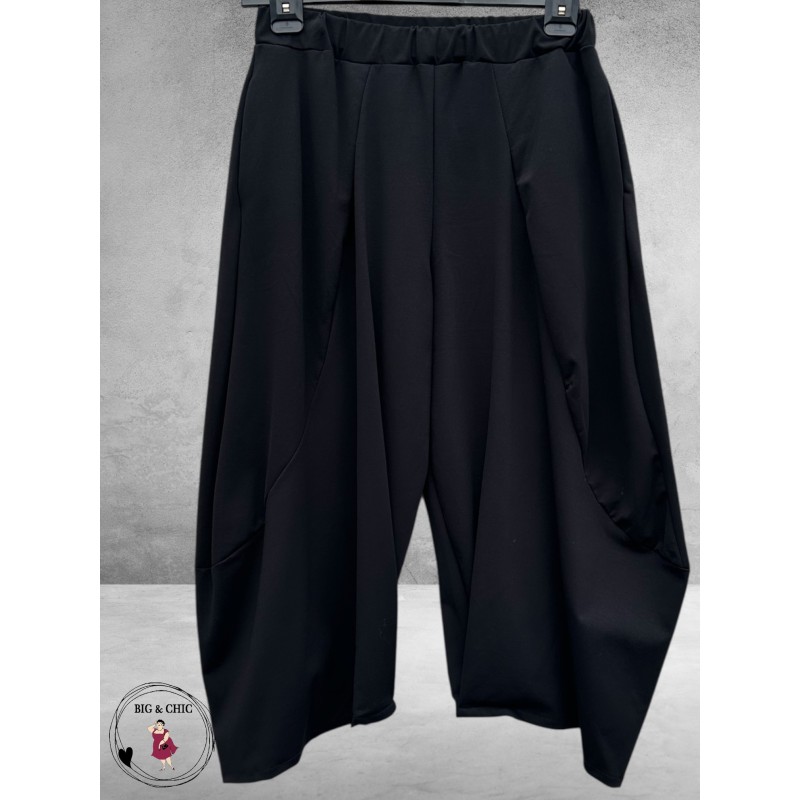 Moonshine Ballonbroek  Plooien Zwart 