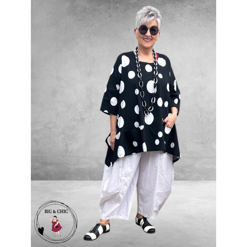 Moonshine Tuniek Zwart/Wit Dots
