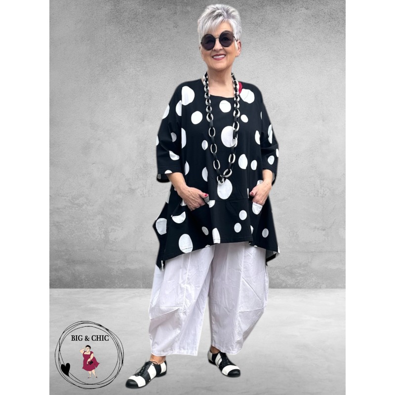 Moonshine Tuniek Zwart/Wit Dots