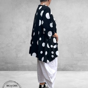 Moonshine Tuniek Zwart/Wit Dots