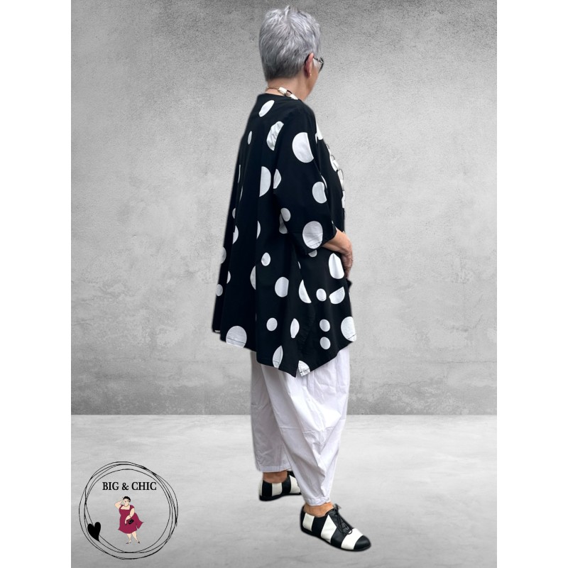Moonshine Tuniek Zwart/Wit Dots