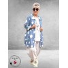 Moonshine  Jasje/Blouse Ballon Lichtblauw Dots