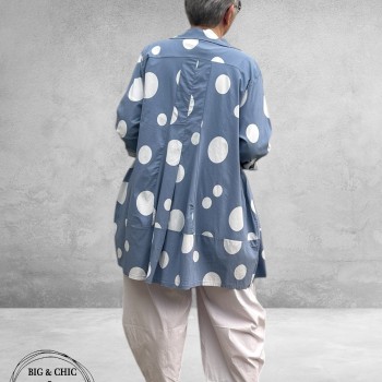 Moonshine  Jasje/Blouse Ballon Lichtblauw Dots