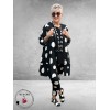 Moonshine  Jasje/Blouse Ballon  Zwart Dots