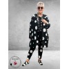Moonshine  Jasje/Blouse Ballon  Zwart Dots