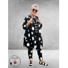 Moonshine  Jasje/Blouse Ballon  Zwart Dots