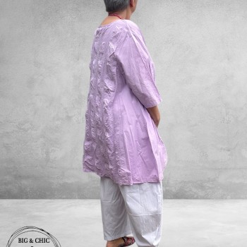 Moonshine Tuniek Katoen Lila