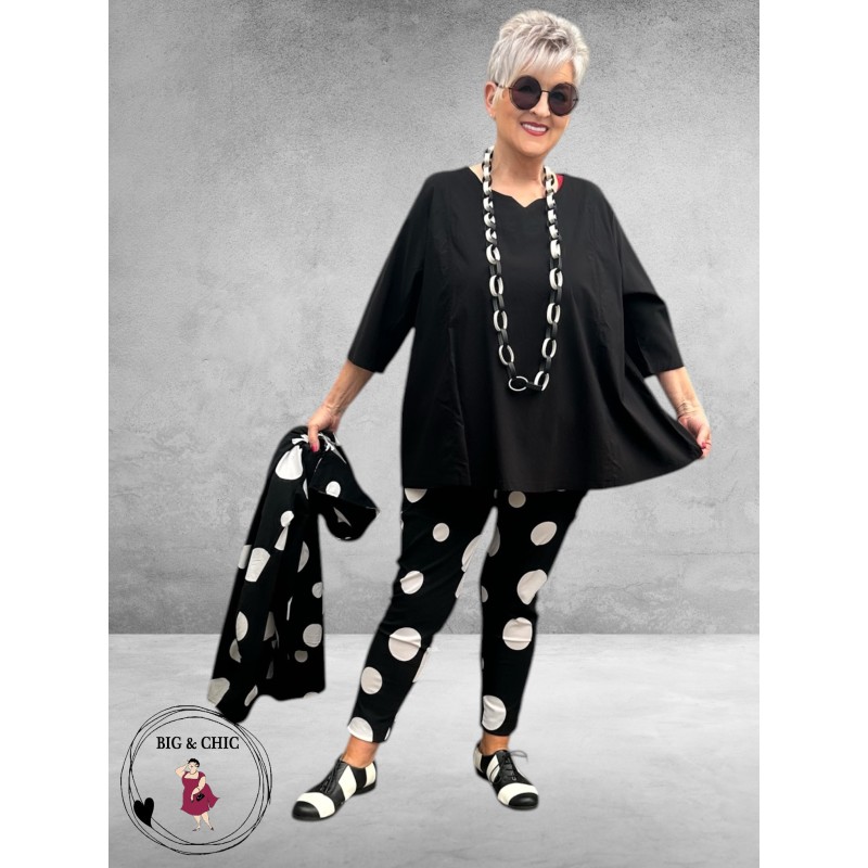 Moonshine Shirt  A-Lijn Zwart