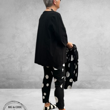 Moonshine Shirt  A-Lijn Zwart