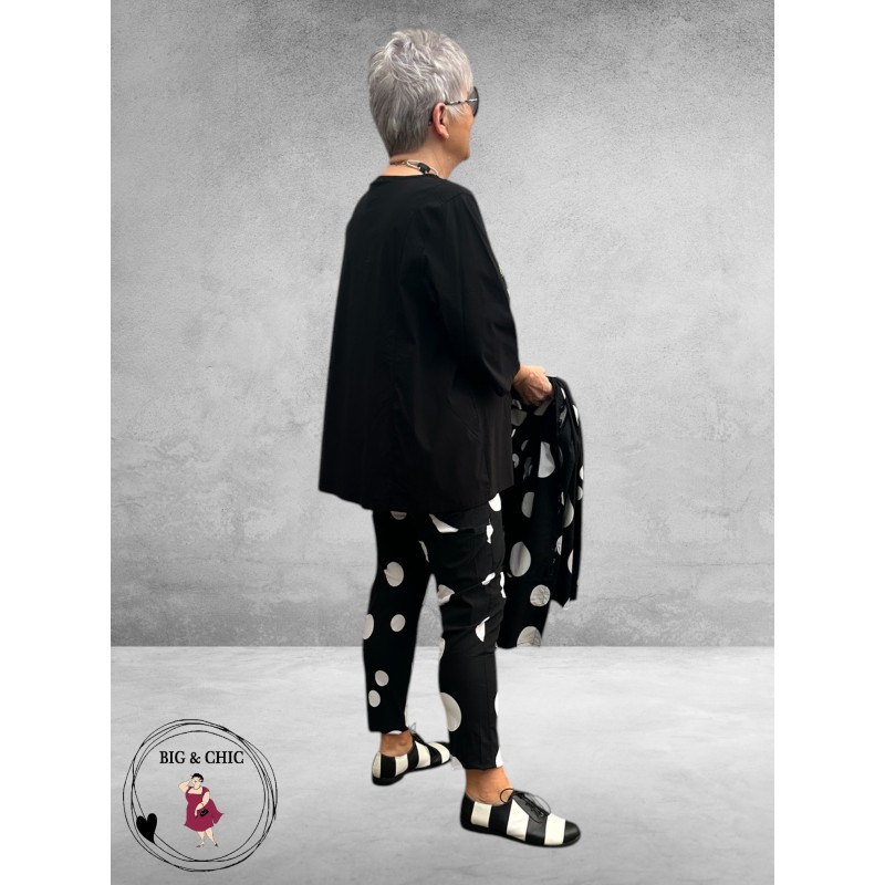 Moonshine Shirt  A-Lijn Zwart