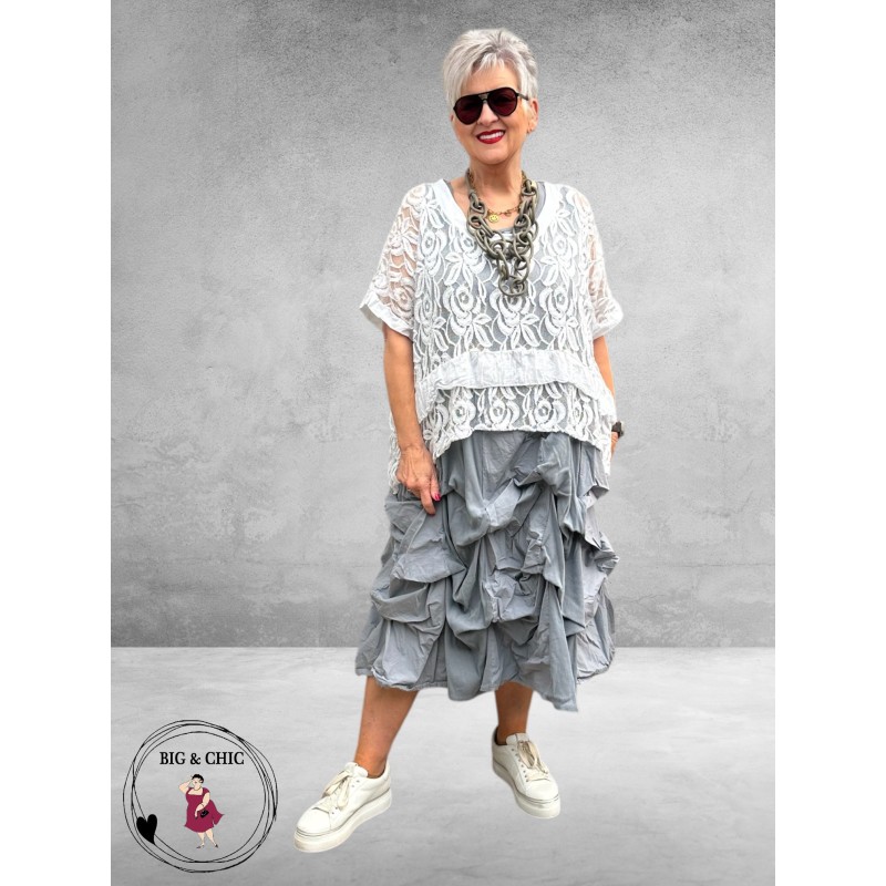 Moonshine Jurk Ophaal Lichtgrijs