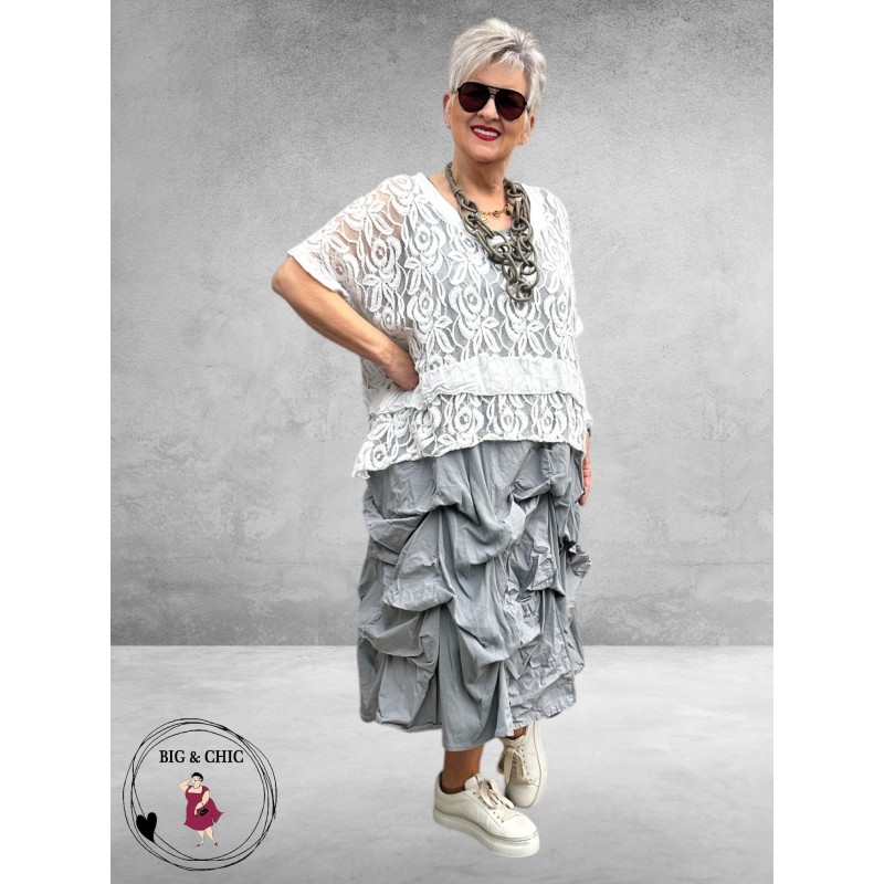 Moonshine Jurk Ophaal Lichtgrijs