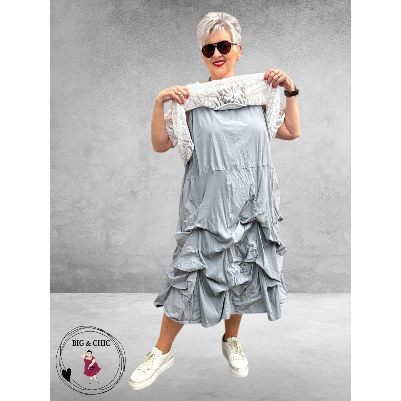 Moonshine Jurk Ophaal Lichtgrijs