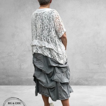 Moonshine Jurk Ophaal Lichtgrijs