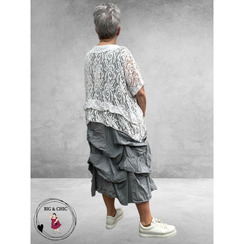 Moonshine Jurk Ophaal Lichtgrijs