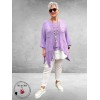 Trui High-Low Asymetrisch Lila 