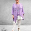 Trui High-Low Asymetrisch Lila 