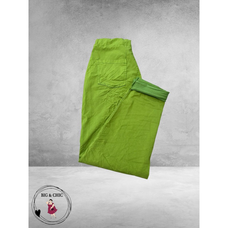 New Collection Broek Slim Stretch Kiwi-Groen