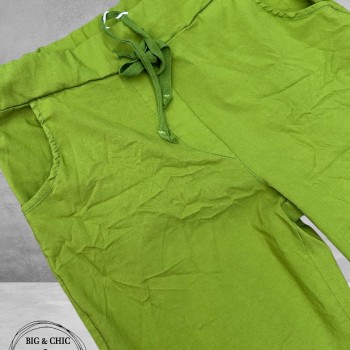 New Collection Broek Slim Stretch Kiwi-Groen