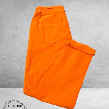 New Collection Broek Slim Stretch Oranje