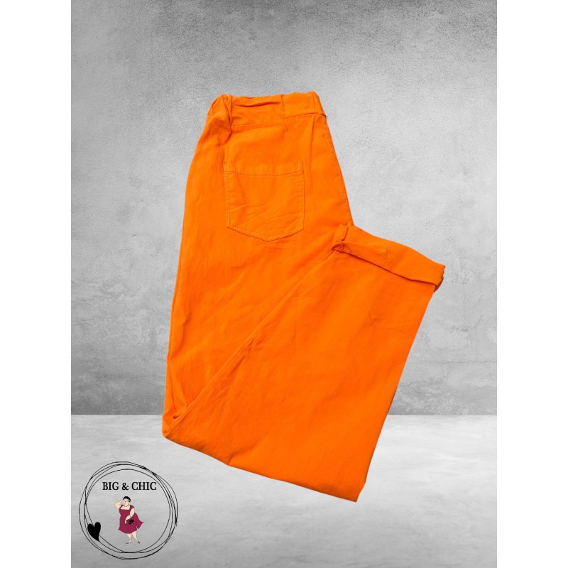 New Collection Broek Slim Stretch Oranje