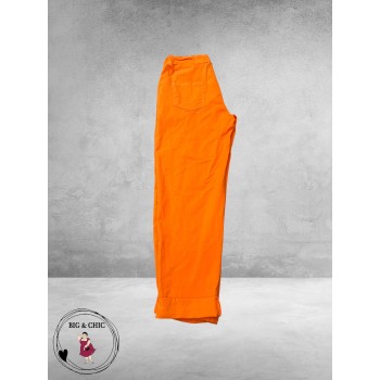 New Collection Broek Slim Stretch Oranje