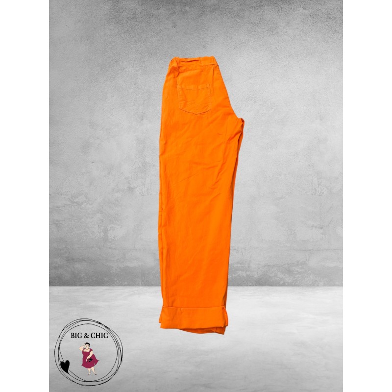 New Collection Broek Slim Stretch Oranje