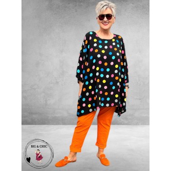 New Collection Broek Slim Stretch Oranje
