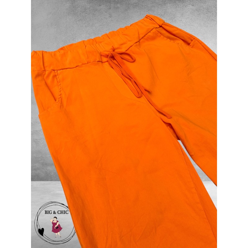 New Collection Broek Slim Stretch Oranje