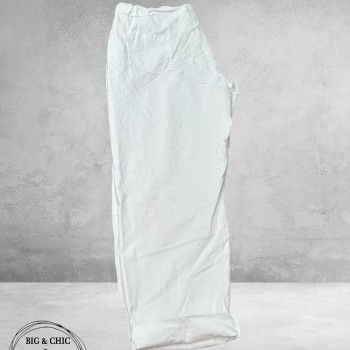 New Collection Broek Slim Stretch Wit