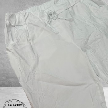 New Collection Broek Slim Stretch Wit
