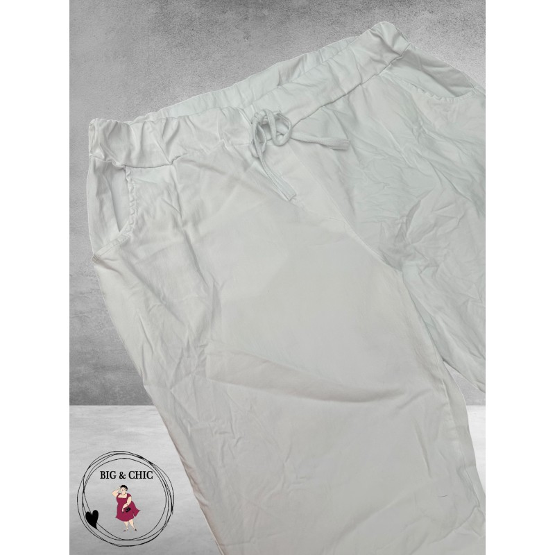 New Collection Broek Slim Stretch Wit