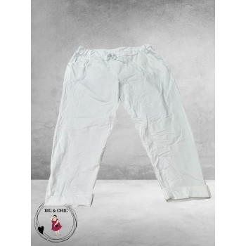 New Collection Broek Slim Stretch Wit
