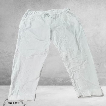 New Collection Broek Slim Stretch Wit