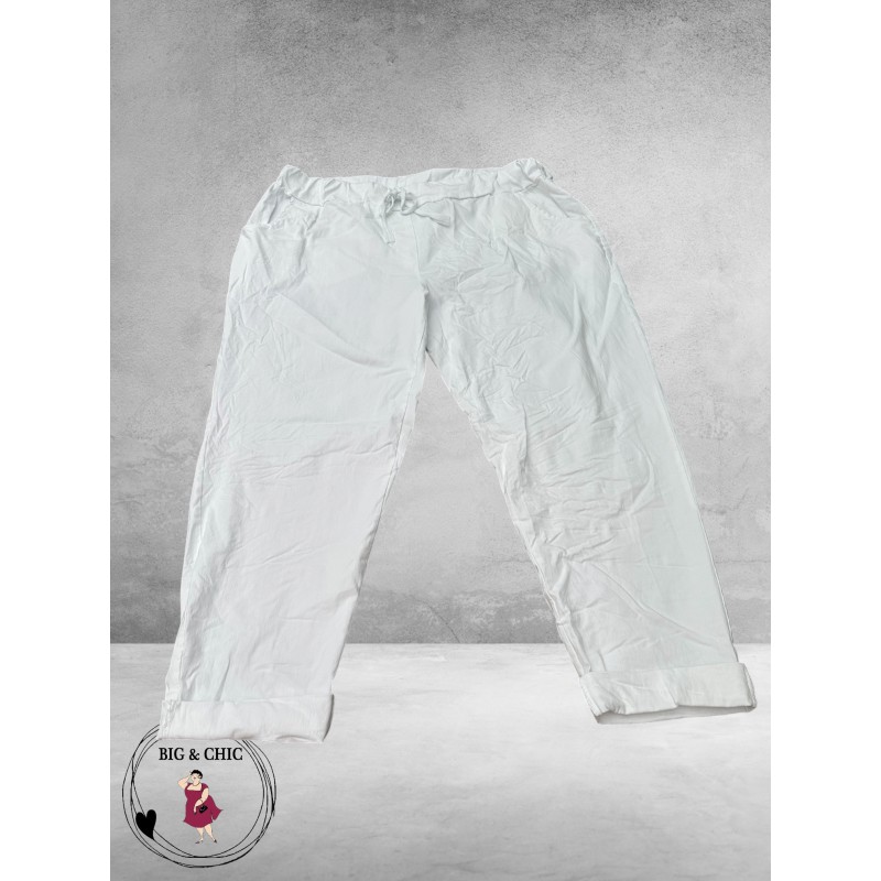 New Collection Broek Slim Stretch Wit