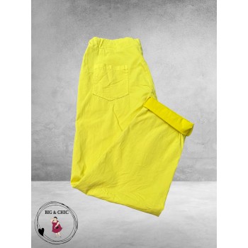 New Collection Broek Slim Stretch Geel