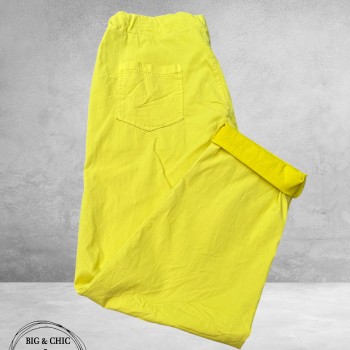 New Collection Broek Slim Stretch Geel
