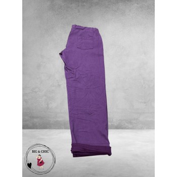 New Collection Broek Slim Stretch Paars