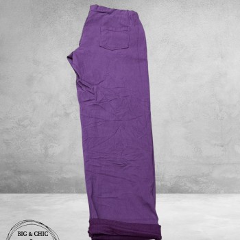 New Collection Broek Slim Stretch Paars