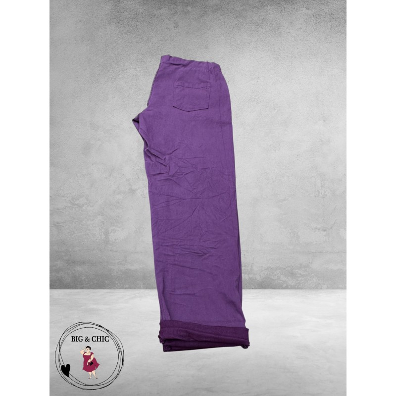 New Collection Broek Slim Stretch Paars